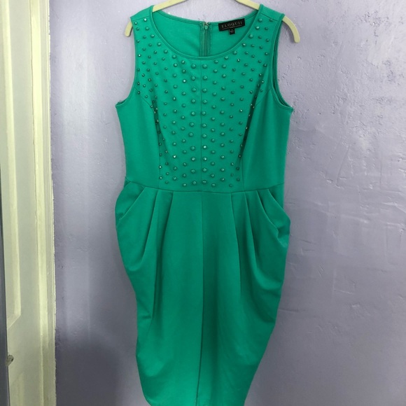 eloquii green dress